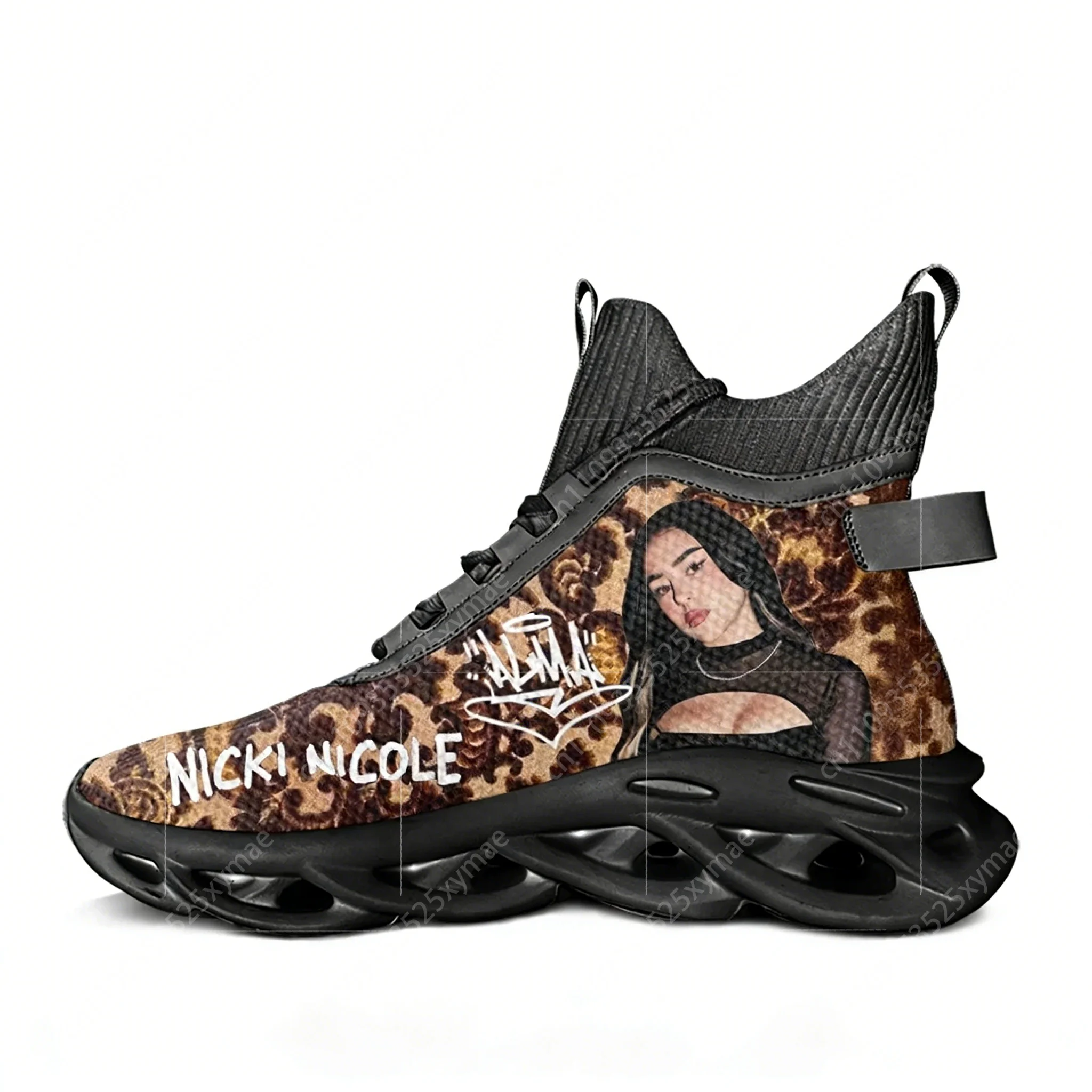 Women'S Shoes Hike - 니키 니콜 힙합 래퍼 하이탑 플랫