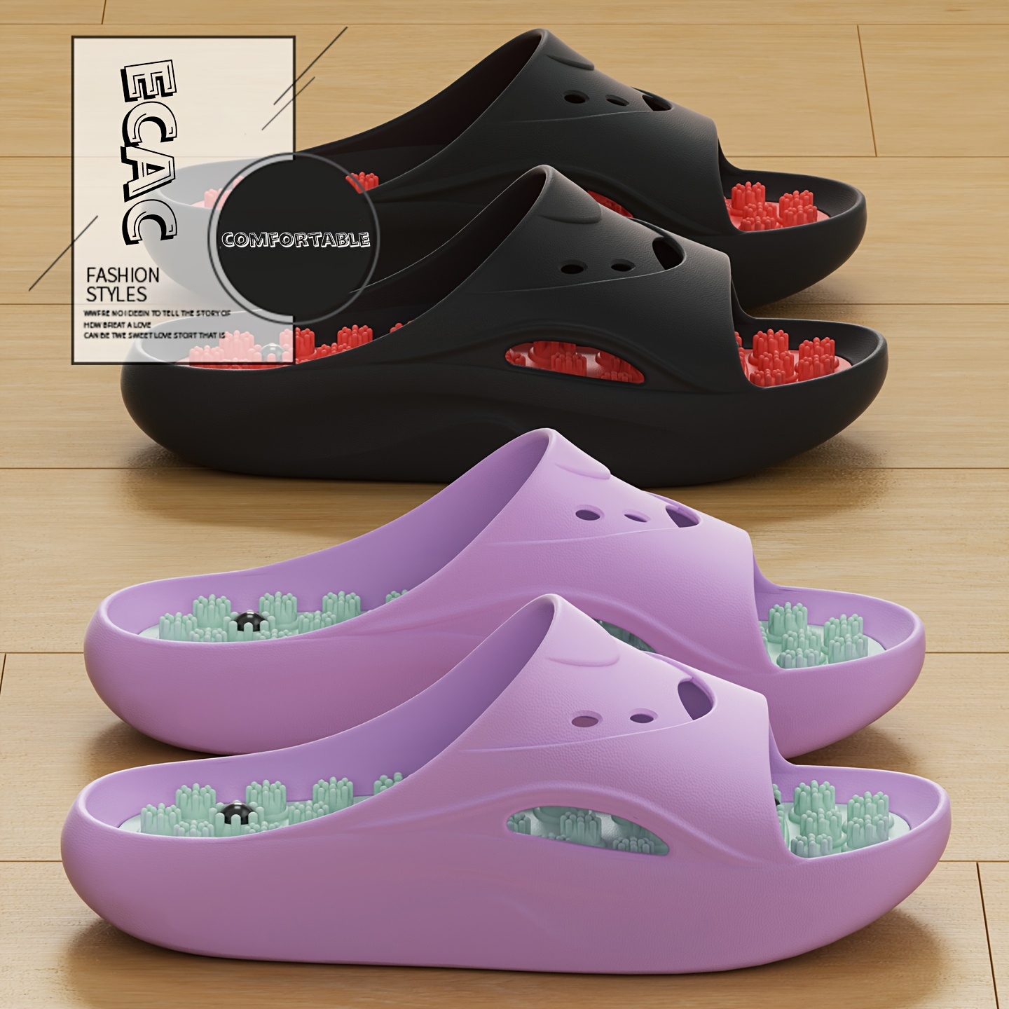 Women'S Shoes Cloud - 여성 남성 EVA 마사지 슬리퍼 두꺼운