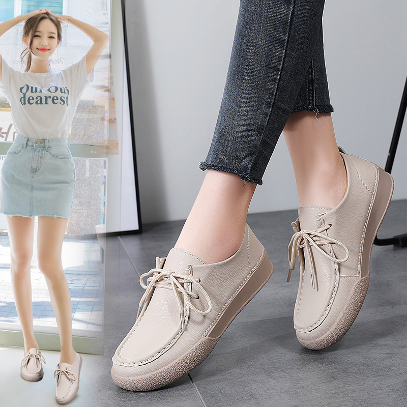 Women Shoes Loafers - 봄/가을 시즌 신상 레트로 스타일의 낮은