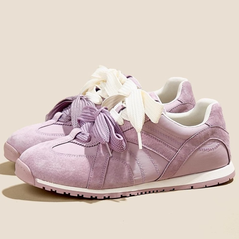 Women'S Shoes Trendy - 보라색 정품 가죽 캐주얼 여성 신발
