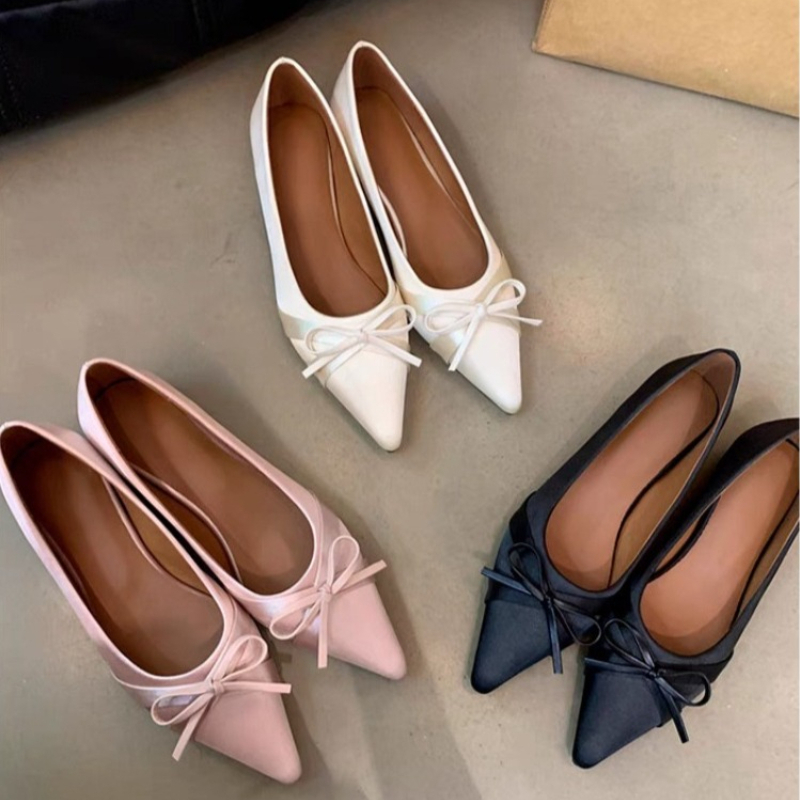 Women Shoes Loafers - 여름 신상 시폰 패션 스윗 보우