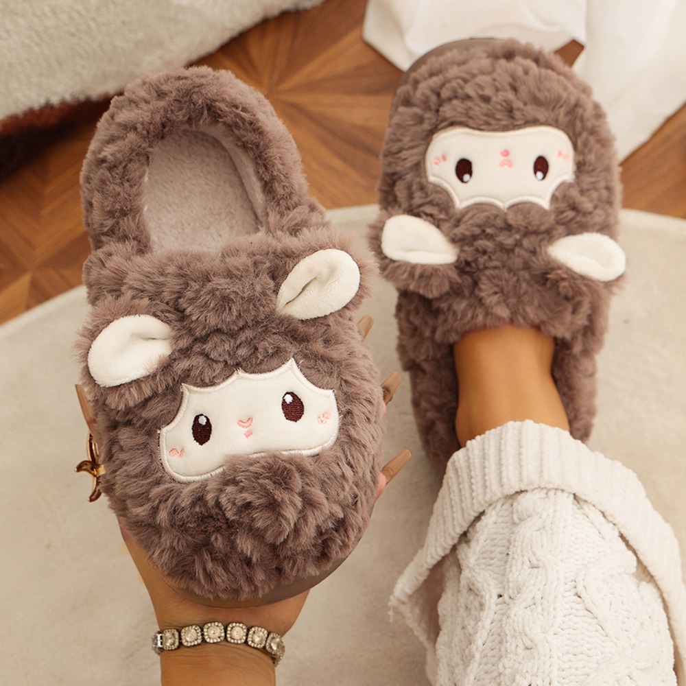 Women'S Shoes Cloud - 여성용 겨울 양털 플러시 슬리퍼 구름같은