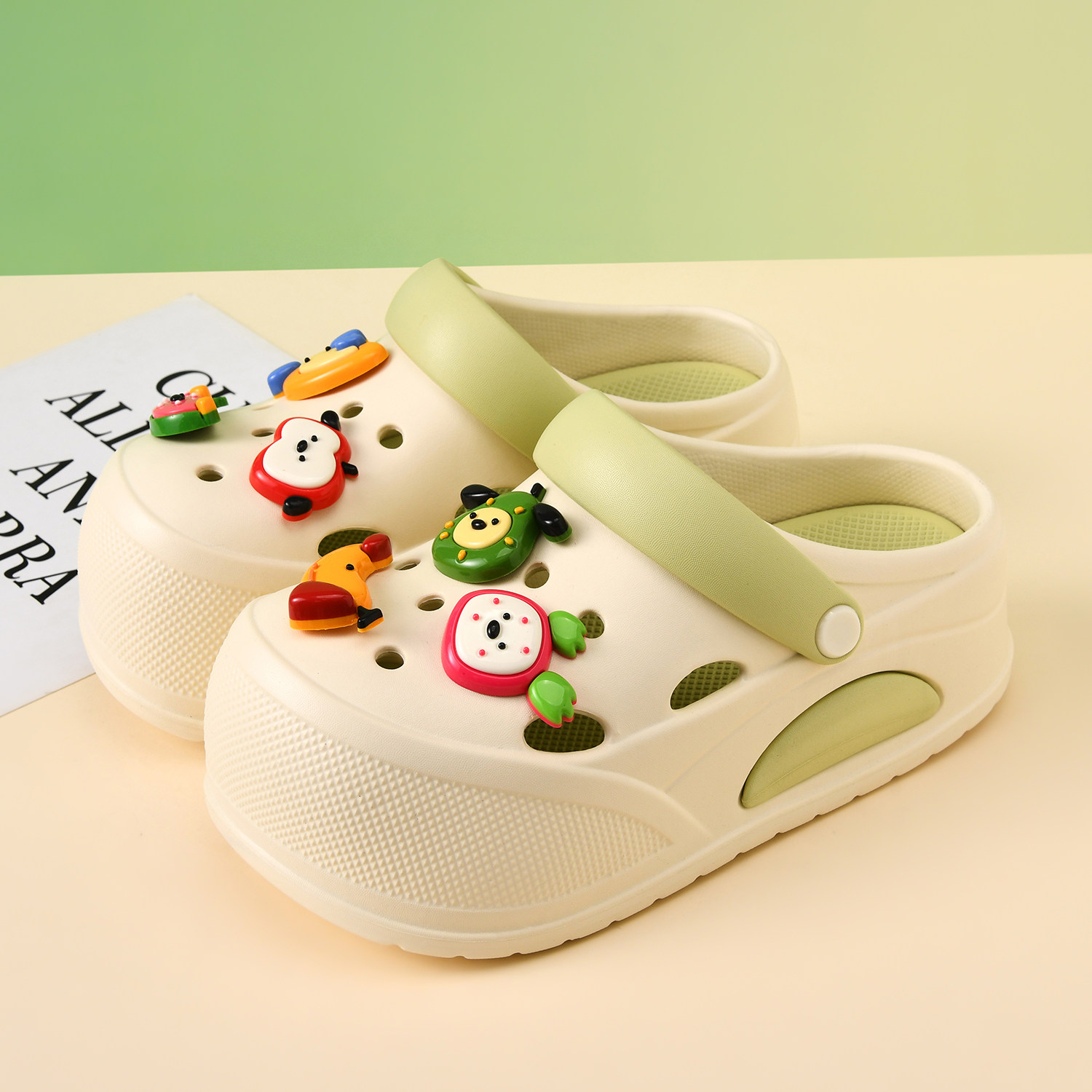 여성 만화 캐릭터 클로그 간호사 작업화 EVA 두꺼운  - Women'S Shoes Nursing 리뷰 및 가격