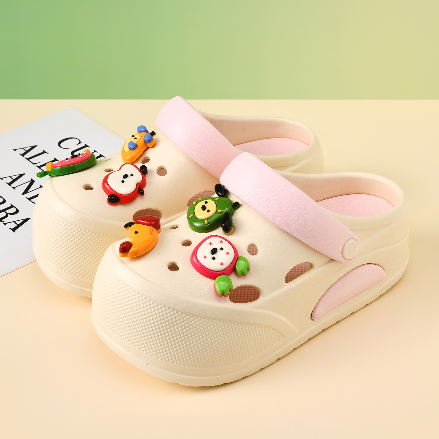 여성 만화 캐릭터 클로그 간호사 작업화 EVA 두꺼운  - Women'S Shoes Nursing 리뷰 및 가격