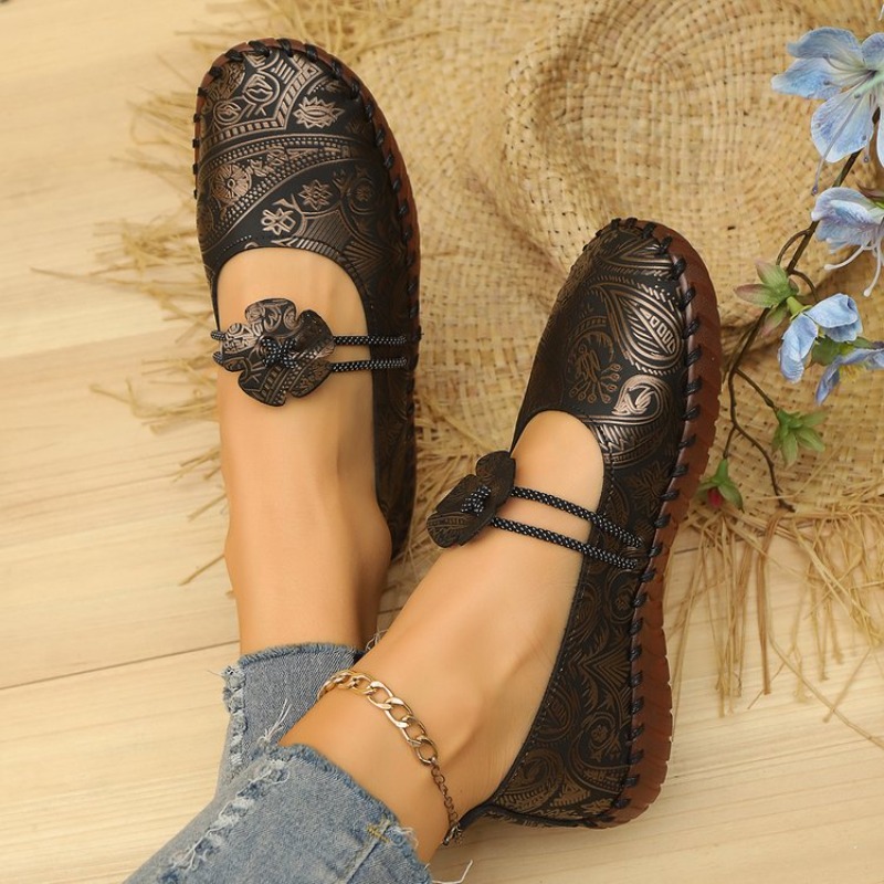 부드러운 밑창 여성 싱글 슈즈 가을 다용도 편안한 라운 - Women Shoes Loafers 리뷰 및 가격