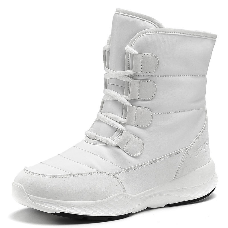 여성 스노우 부츠 겨울 따뜻한 플러시 미드 카프 부츠  - Women'S Shoes Water Resistant 리뷰 및 가격