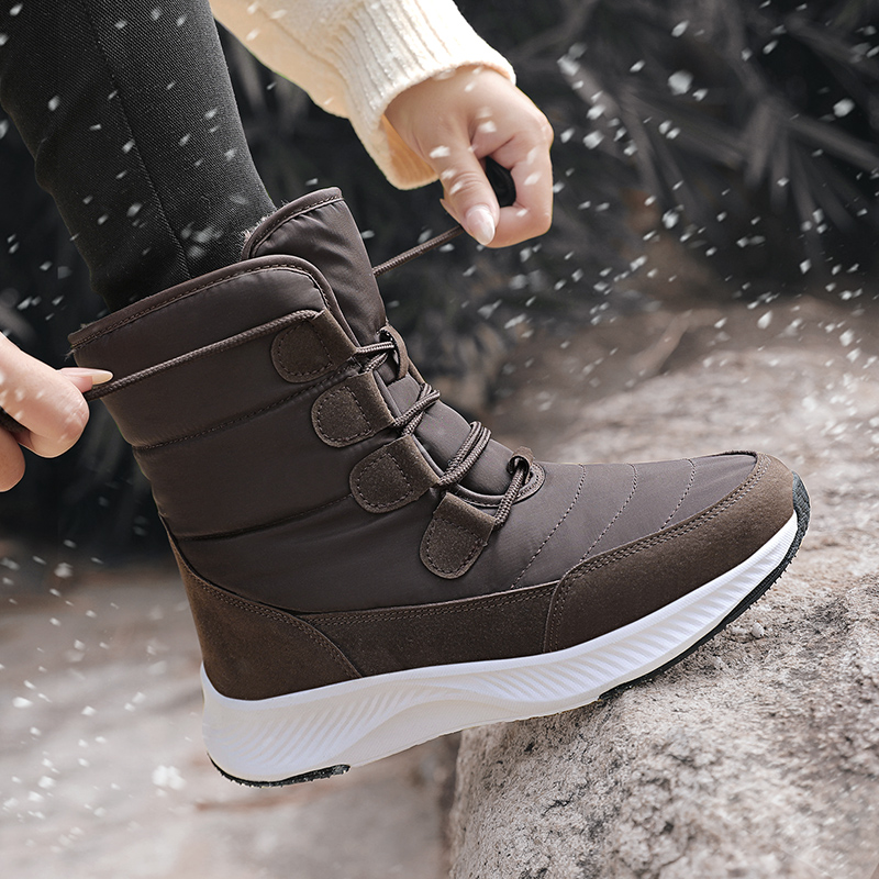여성 스노우 부츠 겨울 따뜻한 플러시 미드 카프 부츠  - Women'S Shoes Water Resistant 리뷰 및 가격