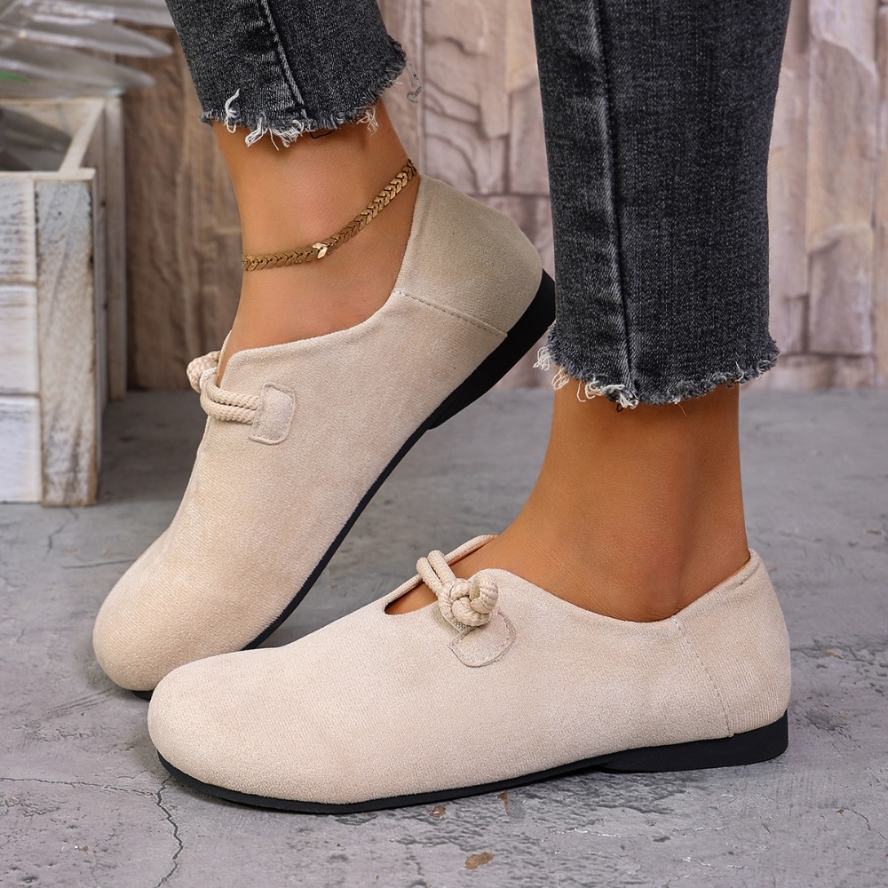 여성용 플랫 로퍼, 둥근 앞코, 끈으로 묶는 디자인,  - Women Shoes Loafers 리뷰 및 가격
