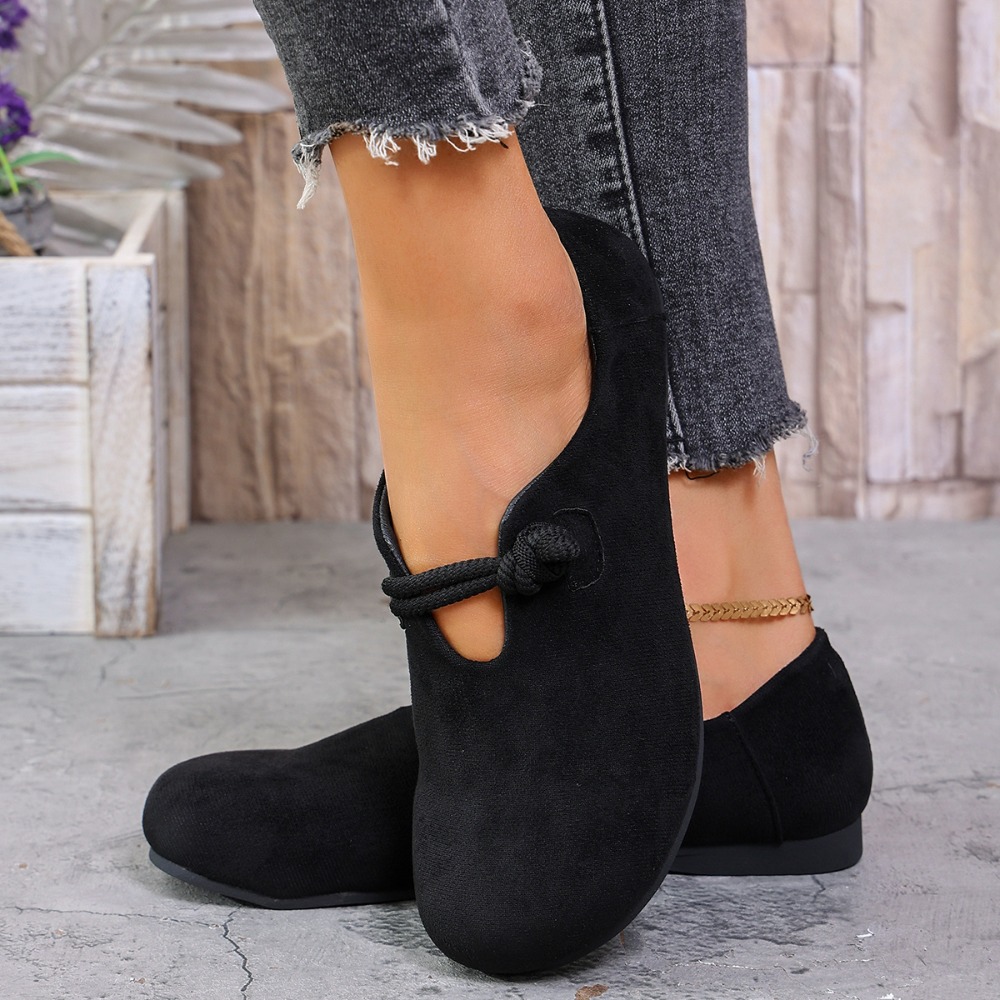 여성용 플랫 로퍼, 둥근 앞코, 끈으로 묶는 디자인,  - Women Shoes Loafers 리뷰 및 가격