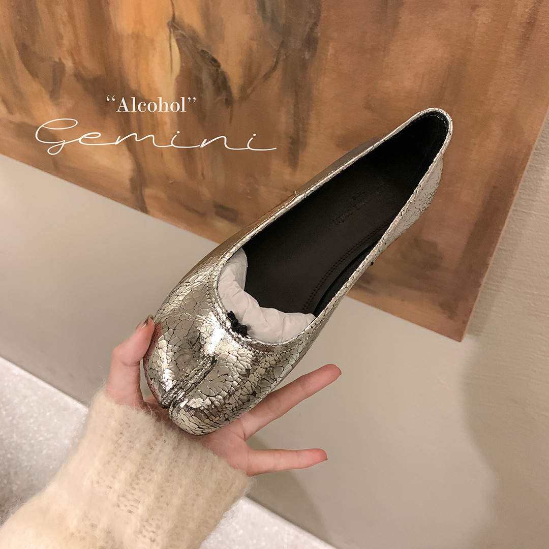 블랙 발레 플랫 스플릿 토 슈즈 여성 메리 제인 드레스 - Women'S Shoes Loafers Black 리뷰 및 가격