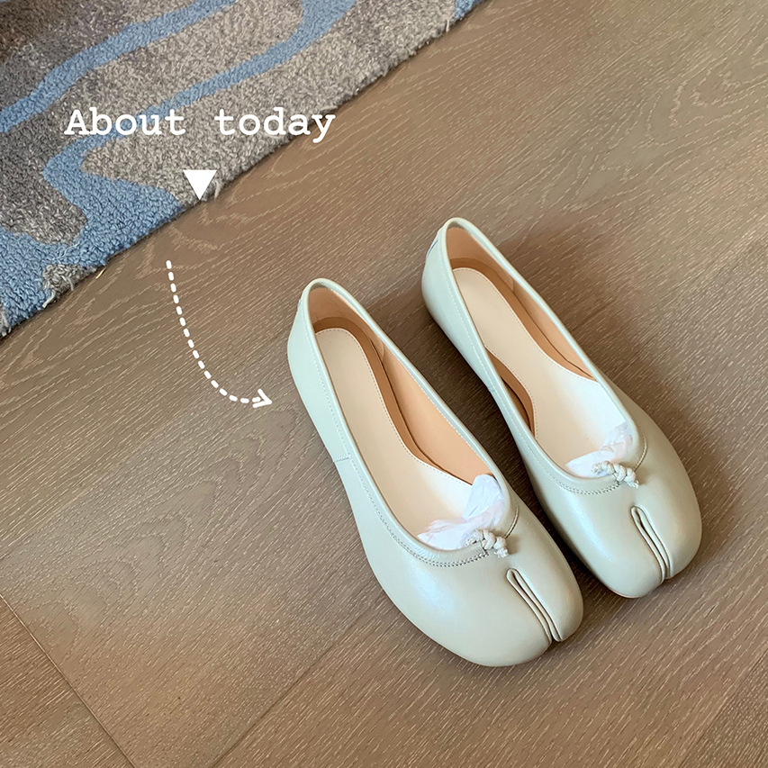 블랙 발레 플랫 스플릿 토 슈즈 여성 메리 제인 드레스 - Women'S Shoes Loafers Black 리뷰 및 가격