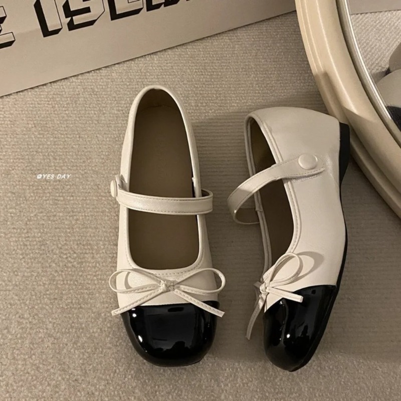 리본 장식이 달린 신발, 독특한 디자인, 세련된 빈티지 - Women'S Shoes Loafers Black 리뷰 및 가격