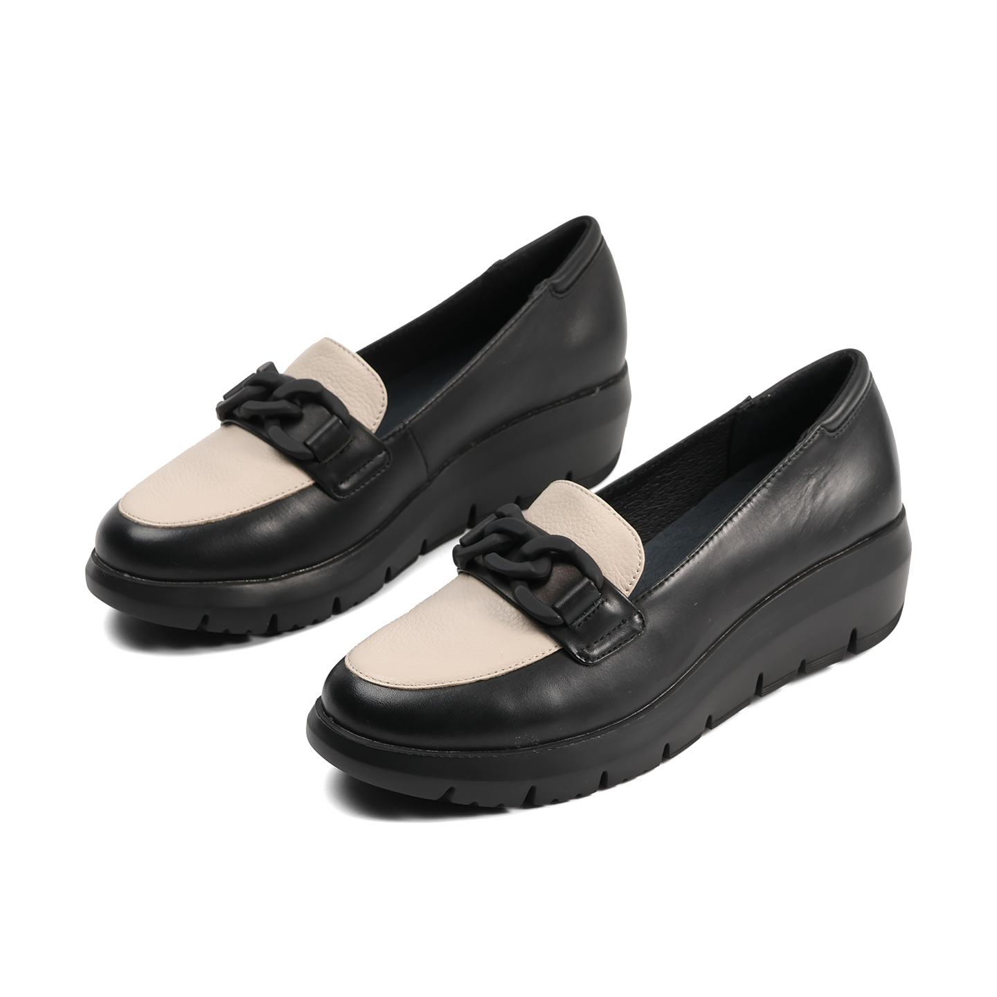 Keerygo 여성용 컬러 블록 정품 가죽 로퍼, 초경 - Women'S Shoes Loafers Black 리뷰 및 가격