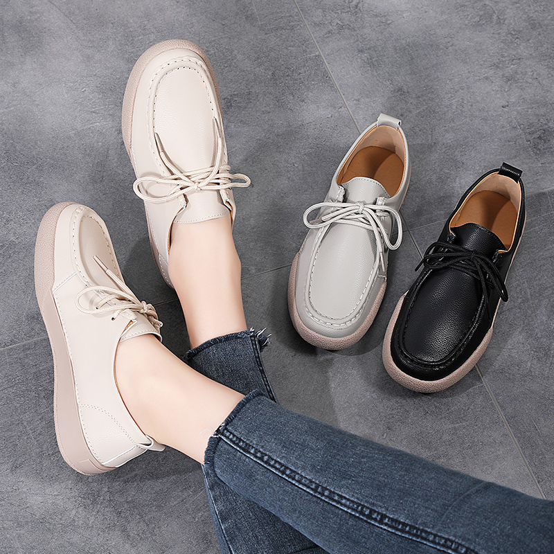 봄/가을 시즌 신상 레트로 스타일의 낮은 굽 여성용 플 - Women Shoes Loafers 리뷰 및 가격