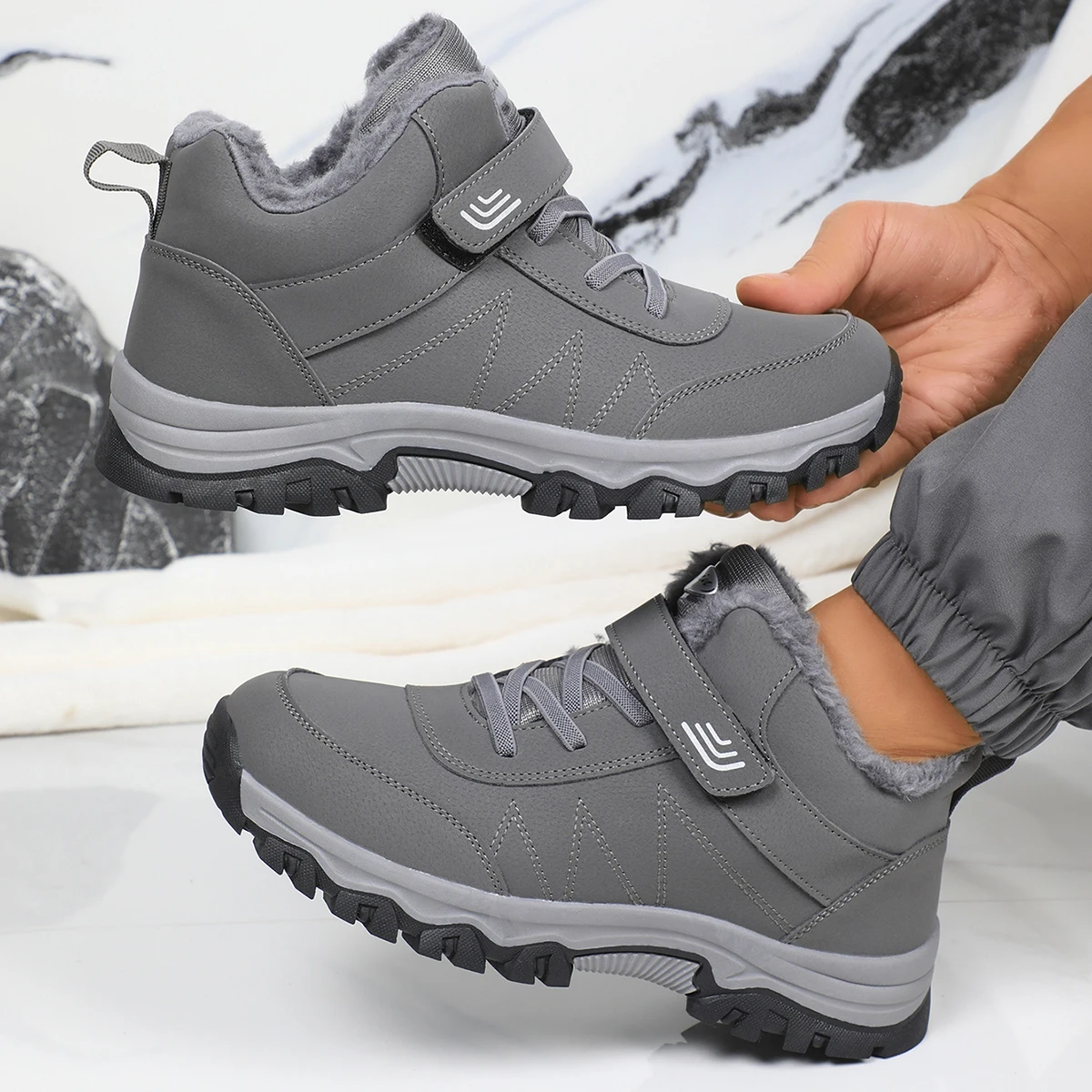 겨울 남성 부츠 고품질 따뜻한 유니섹스 스노우 부츠 편 - Women'S Shoes Hike 리뷰 및 가격