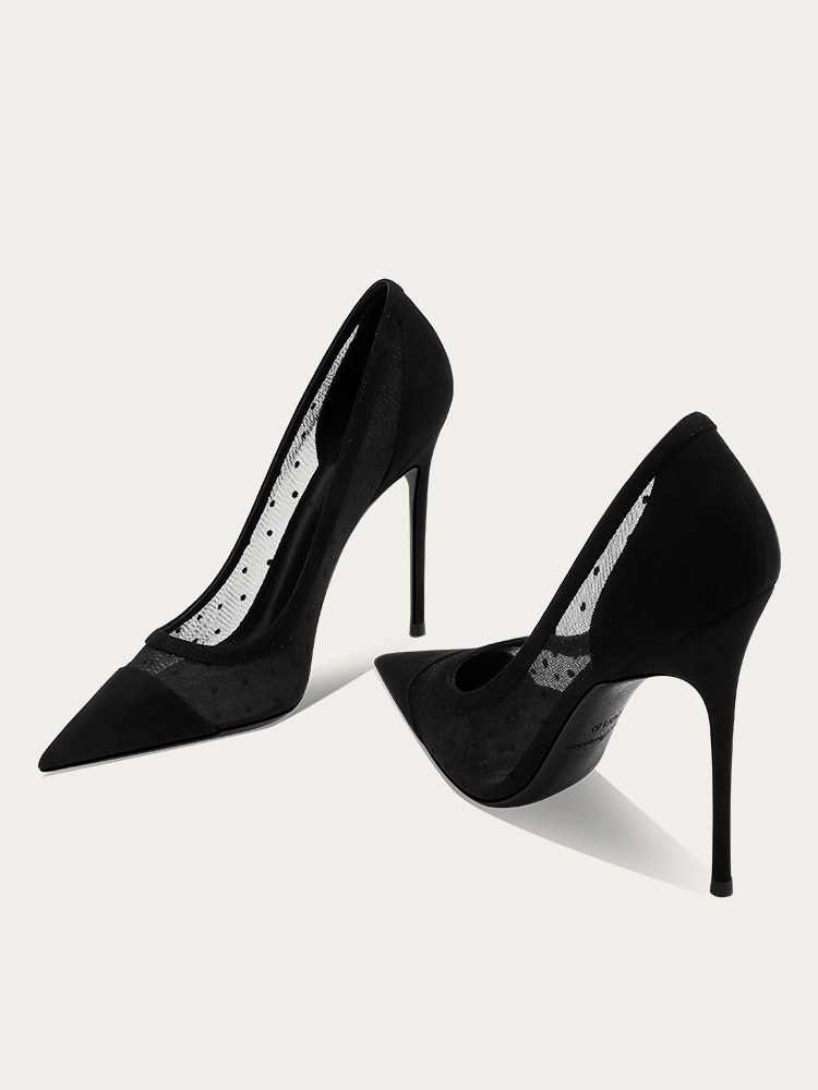 뉴 웨이브 포인트 포인티드 여성 섹시 블랙 레이스 메쉬 - Women'S Shoes Professional 리뷰 및 가격