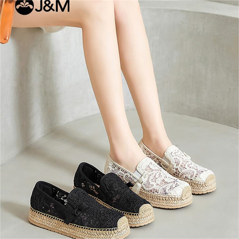 조이 앤 마리오 플랫폼 여성 로퍼, 어부 신발, 레이스 - Women'S Shoes Loafers Black 리뷰 및 가격
