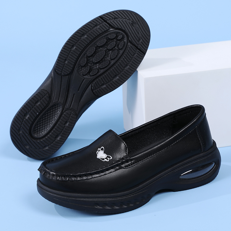 여성 에어쿠션 간호사 작업화 PU 가죽 슬립온 로퍼 미 - Women'S Shoes Nursing 리뷰 및 가격