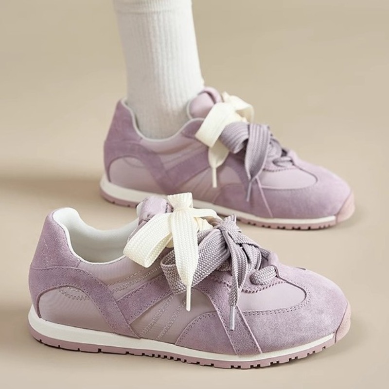 보라색 정품 가죽 캐주얼 여성 신발 2026 봄/여름  - Women'S Shoes Trendy 리뷰 및 가격