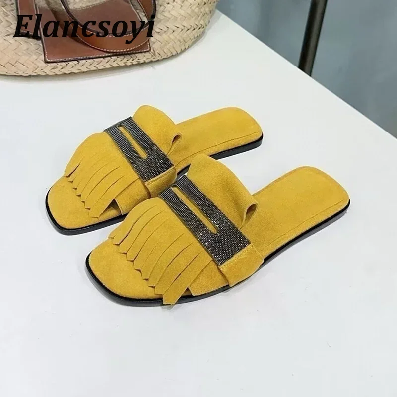 메탈 스트링 비즈 장식 키즈 스웨이드 태슬 플랫 바닥  - Kids Shoes Women 리뷰 및 가격