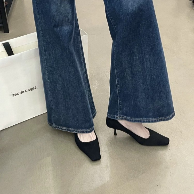 프랑스산 스웨이드 소재의 우아한 하이힐 - 여름용, 작 - Women'S Shoes Professional 리뷰 및 가격