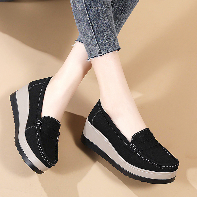 봄 가을 여성 플러스 사이즈 두꺼운 굽 플랫폼 슈즈 성 - Women'S Shoes Nursing 리뷰 및 가격