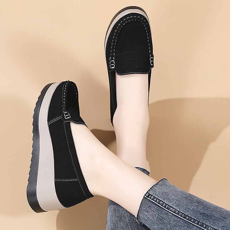 봄 가을 여성 플러스 사이즈 두꺼운 굽 플랫폼 슈즈 성 - Women'S Shoes Nursing 리뷰 및 가격