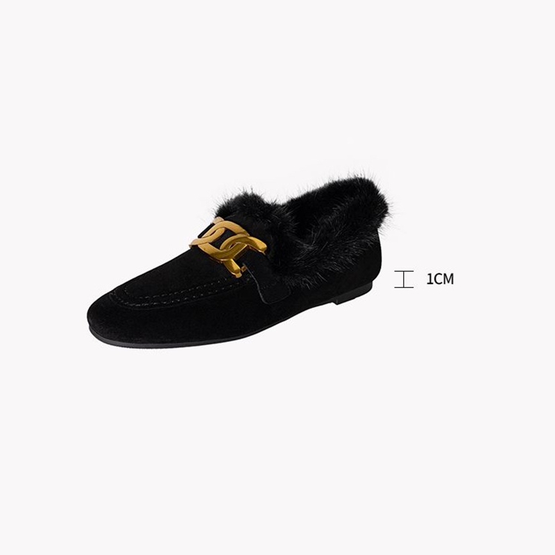 여성용 양털 스웨이드 가죽 신발, 라운드 토 로우 힐, - Kids Shoes Women 리뷰 및 가격