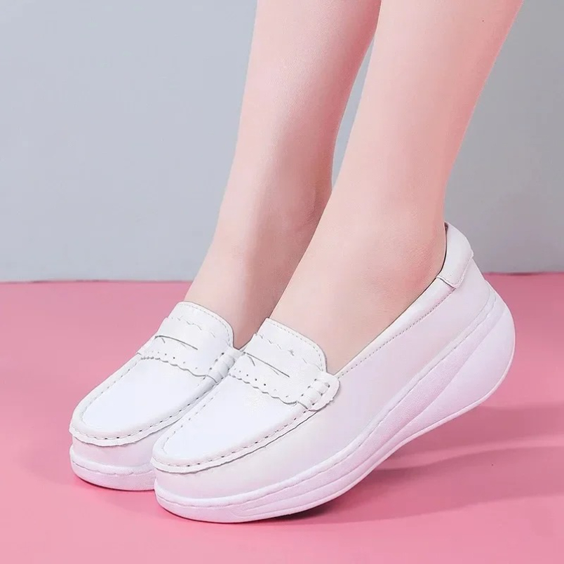 2025 화이트 핑크 간호사 스니커즈 슬립온 여성 신발 - Women'S Shoes Nursing 리뷰 및 가격