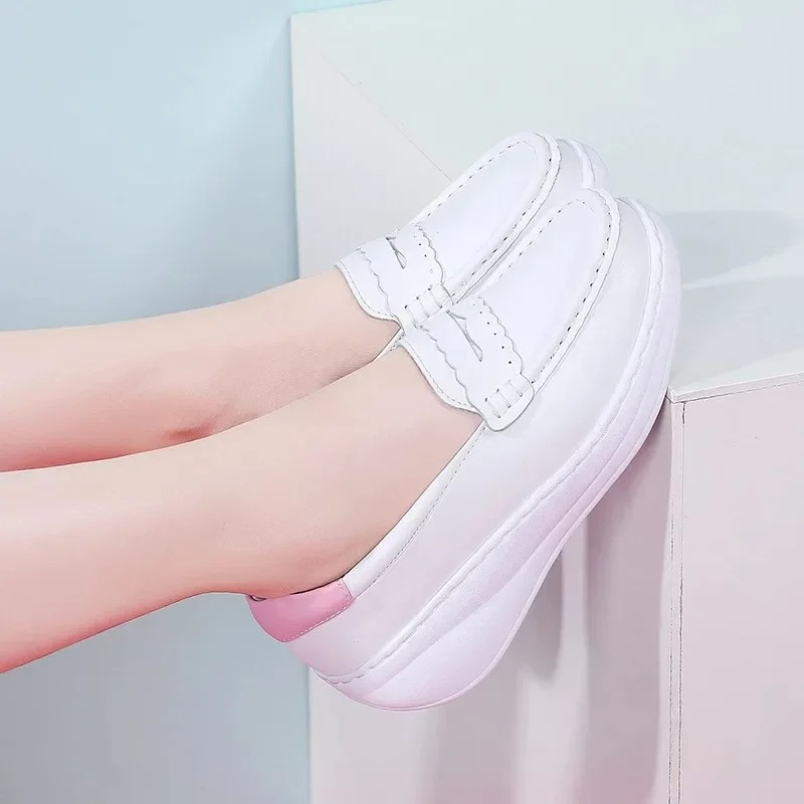 2025 화이트 핑크 간호사 스니커즈 슬립온 여성 신발 - Women'S Shoes Nursing 리뷰 및 가격