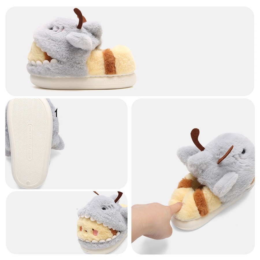 새로운 재미있는 상어 꿀벌 슬리퍼 퍼지 실내화 유니섹스 - Women'S Shoes Cloud 리뷰 및 가격