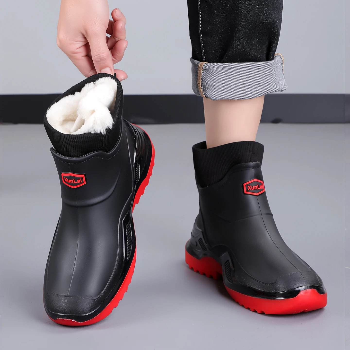 남녀 겨울 방수 레인 부츠 플리스 보온 스노우 삭스 커 - Women'S Shoes Water Resistant 리뷰 및 가격