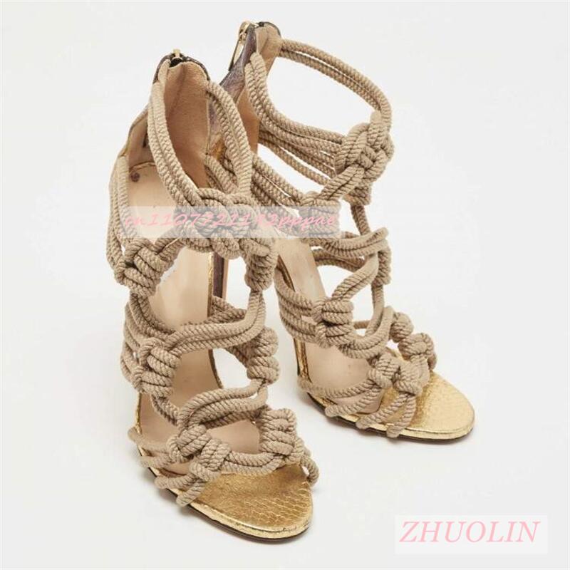 여성용 꼬임 끈 오픈토 샌들 우아한 스틸레토 지퍼 드레 - Kids Shoes Women 리뷰 및 가격