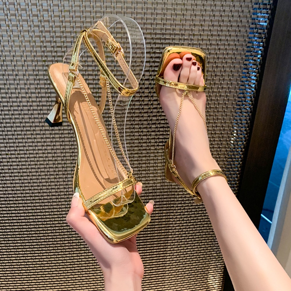여성용 골드 체인 섹시 하이힐 샌들, 2026 여름 신 - Gold Chain Sandal 리뷰 및 가격
