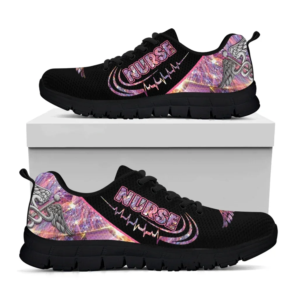 패션 간호사 인쇄 경량 야외 신발 유행 핑크 디자인 플 - Women'S Shoes Nursing 리뷰 및 가격