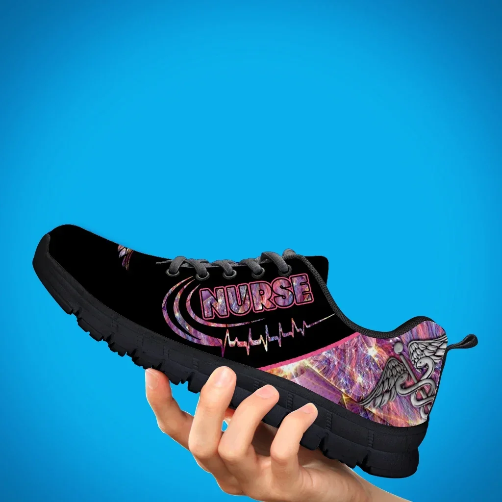 패션 간호사 인쇄 경량 야외 신발 유행 핑크 디자인 플 - Women'S Shoes Nursing 리뷰 및 가격