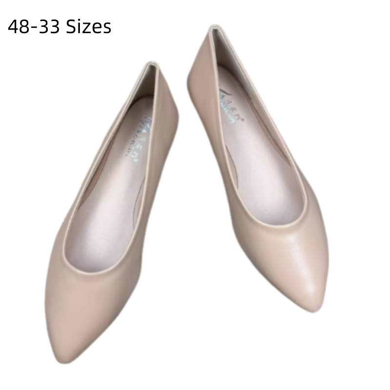 여성용 심플한 플랫 포인티드 톨 널 슬립온 카키, 레드 - Women Shoes For Big Feet 리뷰 및 가격