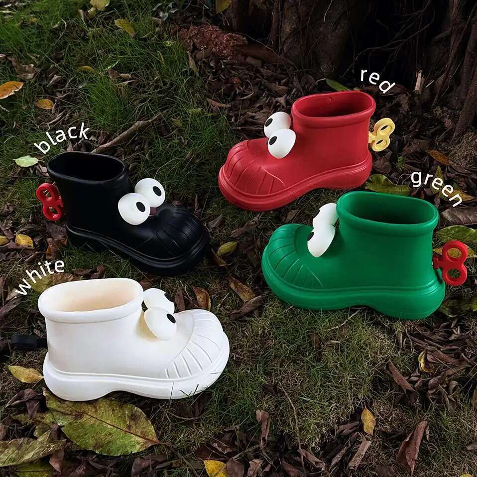 여성 장화 둥근 발가락 큰 눈 비 신발 여성용 야외,  - Women'S Shoes Water Resistant 리뷰 및 가격