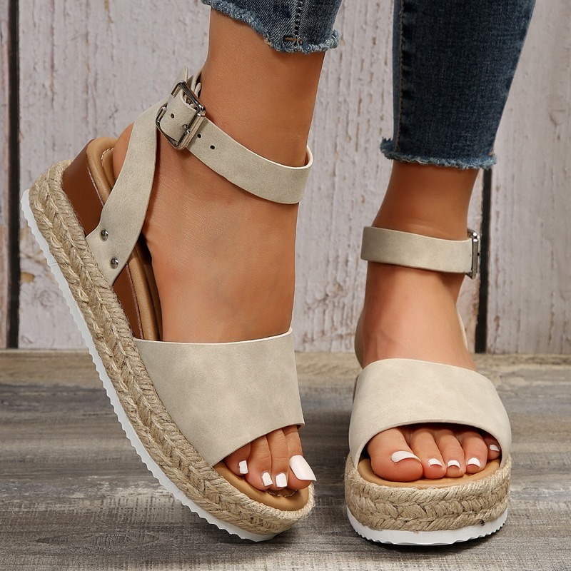2026 새로운 트렌디한 심플 스타일 웨지 여성 샌들  - Women'S Shoes Trendy 리뷰 및 가격
