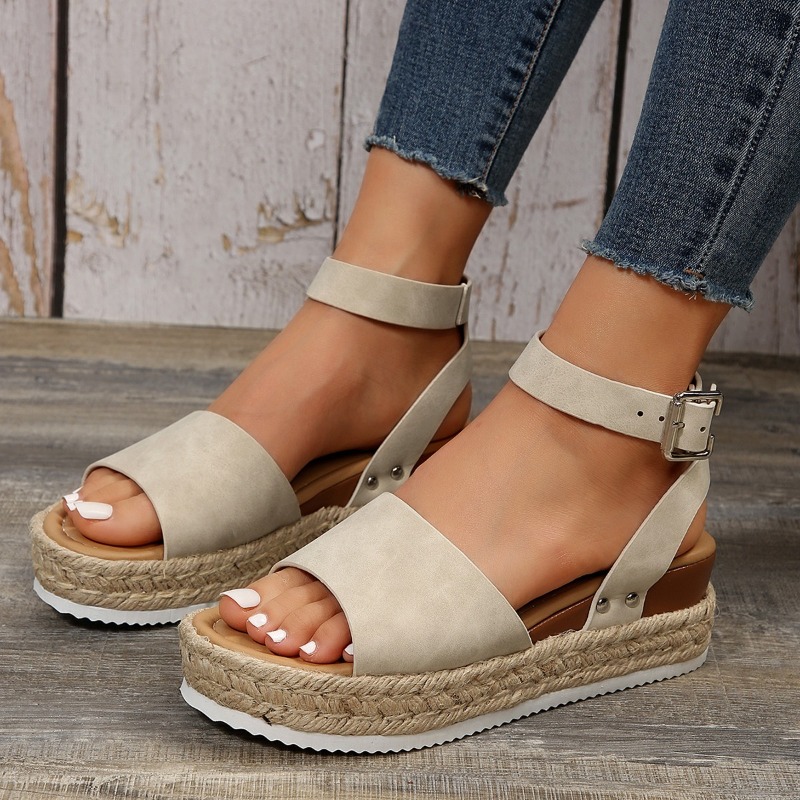 2026 새로운 트렌디한 심플 스타일 웨지 여성 샌들  - Women'S Shoes Trendy 리뷰 및 가격