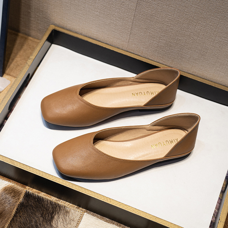 스퀘어토 가죽 패치워크 플랫 슈즈 여성 슬립온 레이지  - Women Shoes Loafers 리뷰 및 가격