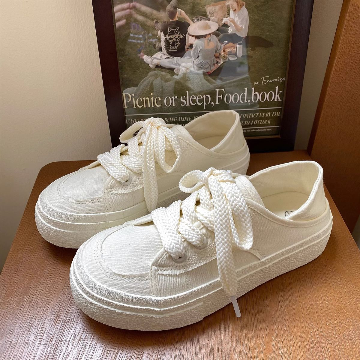 트렌디한 한국산 캔버스 스니커즈 카라멜 가을 겨울 컬렉 - Women'S Shoes Trendy 리뷰 및 가격