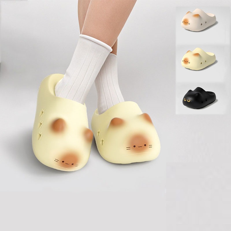 여성용 새로운 창의적인 검은색 고양이 슬리퍼, 여름용  - Women'S Shoes Cloud 리뷰 및 가격