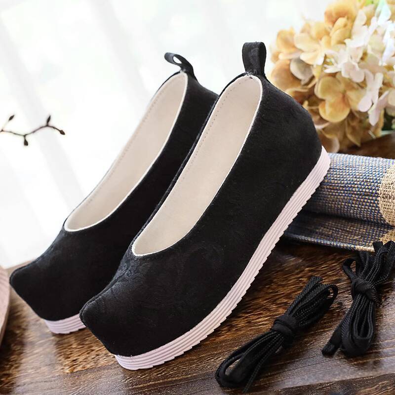 단색 한복 고대 스타일 신발 키높이 여성용 봄 가을 업 - Women Shoes Japan 리뷰 및 가격