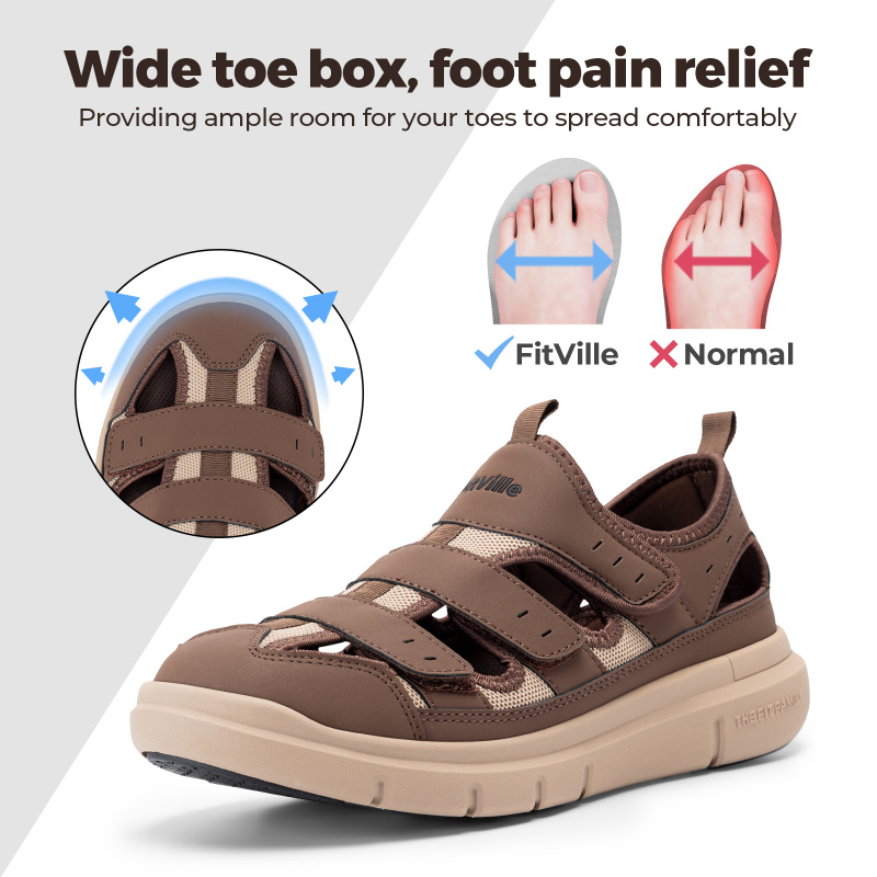 여름 남성 샌들 확대 당뇨병 신발 남성 캐주얼 신발 발 - Women'S Shoes Plantar Fasciitis 리뷰 및 가격