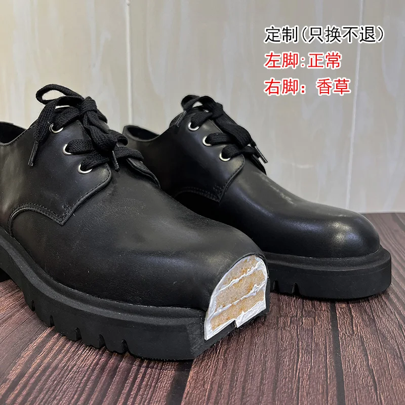 케이크 두꺼운 밑창 더비 슈즈 블랙 가죽 신발 2026 - Women'S Shoes Loafers Black 리뷰 및 가격